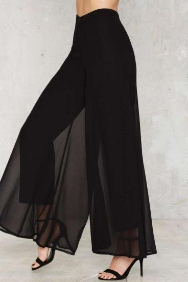 Elegante lange Hose  Veronna, schwarz
