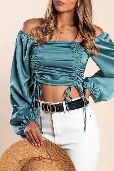 Elegantes Crop Top Livenza, Mint