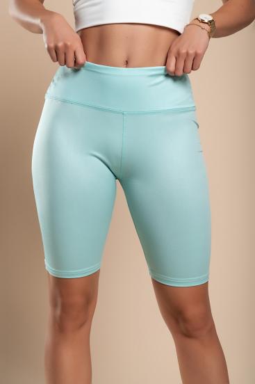 Sportliche Shorts mit hohem, elastischem Bund, mintgrün