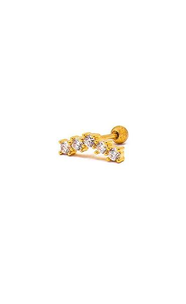 Eleganter Mini-Ohrring, ART944, goldfarben