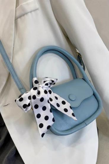 Kleine Handtasche mit Schleife, ART2260, blau