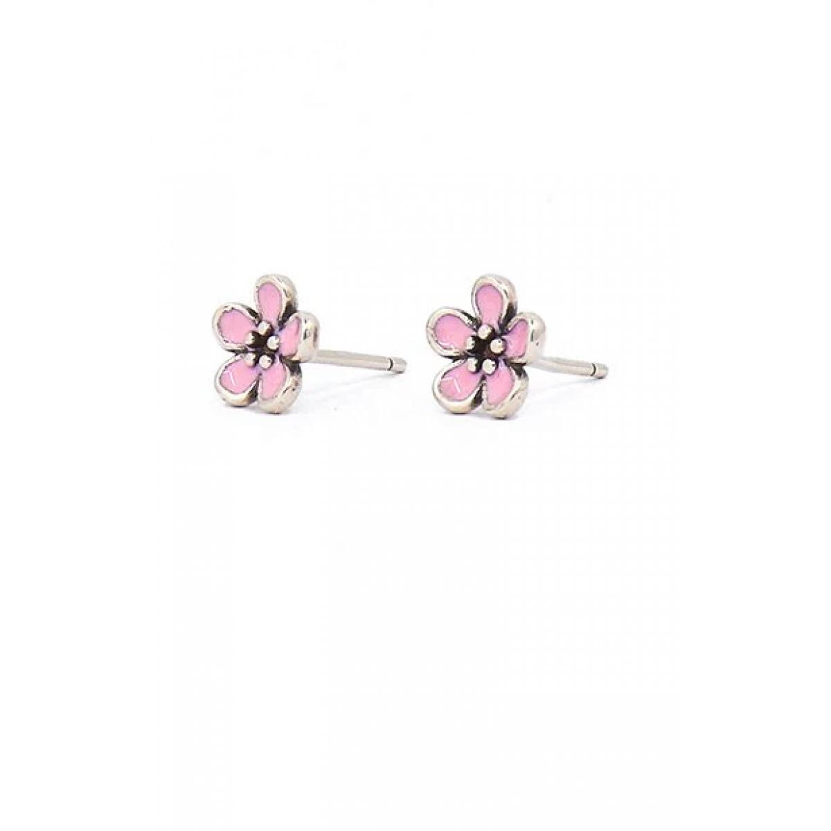 Elegante Blütenförmige Ohrringe, Art862, Rosa