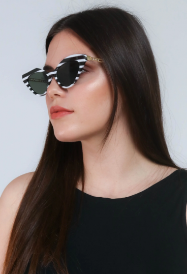 Modische Sonnenbrille, ART2187, schwarz