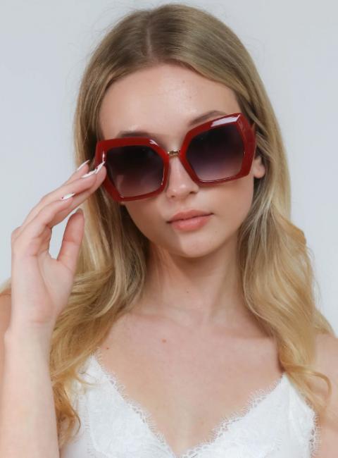 Modische Sonnenbrille, ART2180, rot
