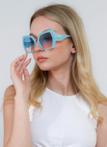 Modische Sonnenbrille, ART2177, hellblau