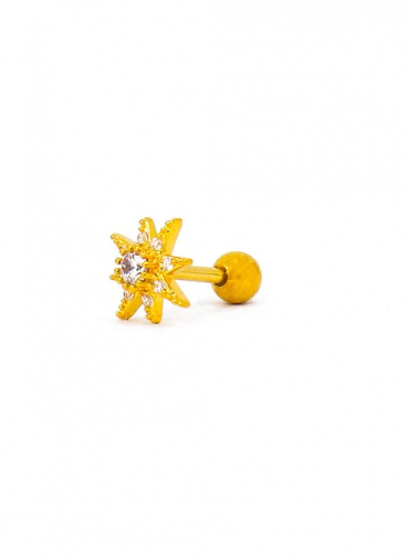 Eleganter Mini-Ohrring, goldfarben