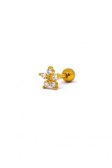 Eleganter Mini-Ohrring, goldfarben