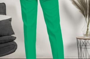 Elegante lange Hose mit gerader Schnittform  Tordina, grün