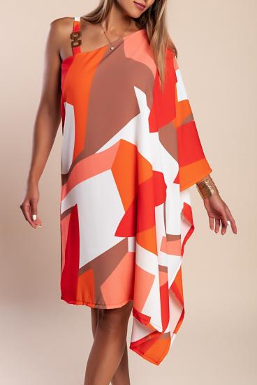Elegantes Minikleid mit Aufdruck, rot