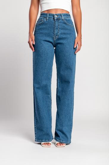 „Luxe Jeans“ Super dehnbare Jeans mit hoher Taille und weitem Bein