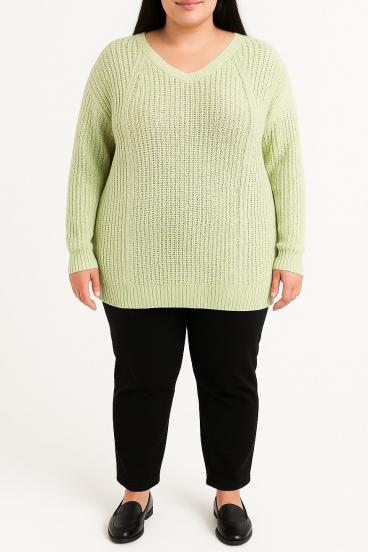 Pullover in Übergröße, Mint
