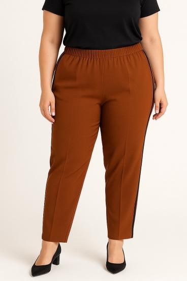 Elegante Hose in Übergröße, braun
