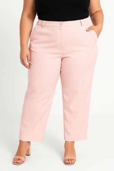 Elegante Hose in Übergröße, pink