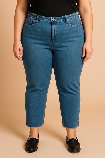 Jeans in Übergröße, hellblau