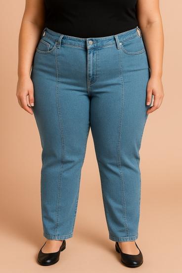 Jeans in Übergröße, hellblau
