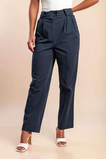 Plus Size High Waist Hose, blau