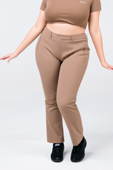 Elegante Hosen in Übergröße, fango