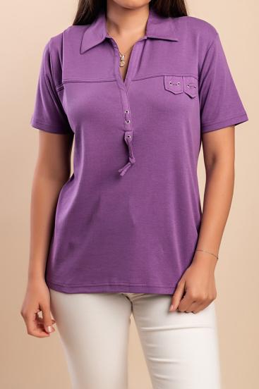 Poloshirt, Lila