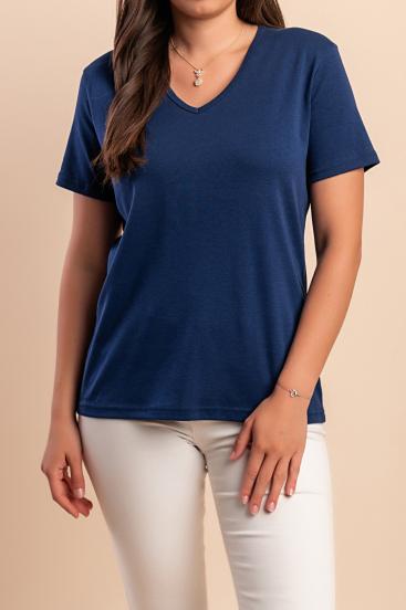 Baumwoll-T-Shirt, blau