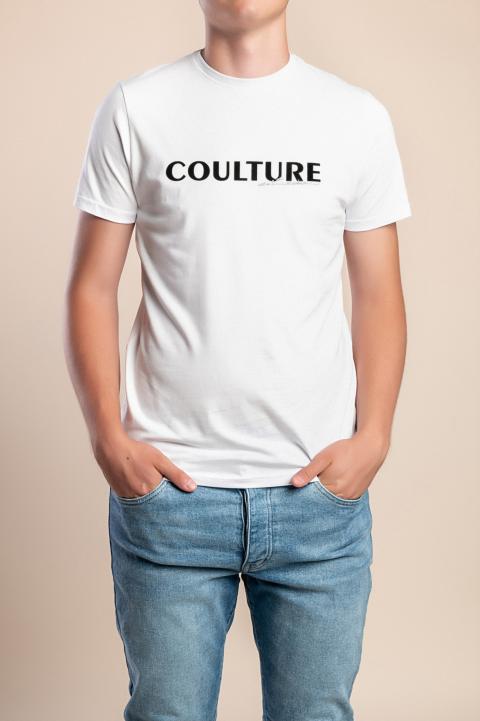 Herren Baumwoll-T-Shirt, weiß