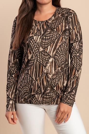 Langarmshirt, Braun