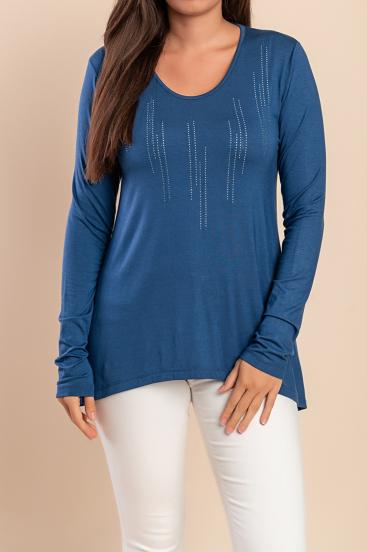 Langarmshirt, Dunkelblau
