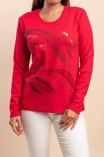 Langarmshirt aus Baumwolle, rosa