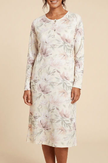 Lange bedruckte Pyjamas, Hellgelb