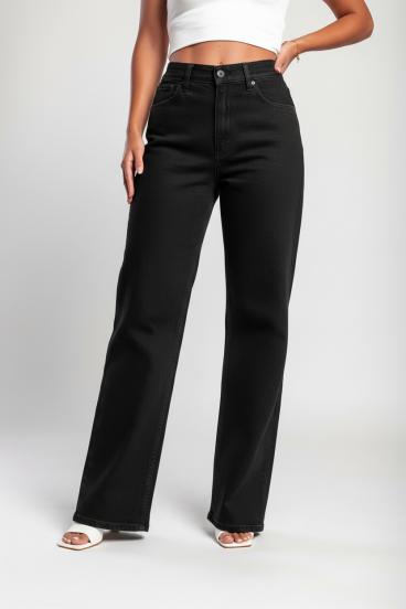 "Luxe Jeans" Super Stretch High-Waisted Weite Hose