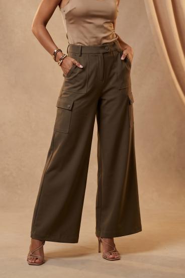 Cargohose mit Taschen, olivgrün