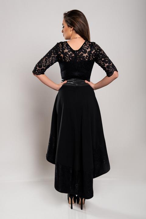 Elegantes Kleid mit Spitze Bianca, schwarz