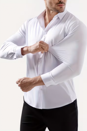 Knitterfreie Hemd – elegantes Herrenhemd ohne Bügeln, super dehnbar und atmungsaktiv, für Business-, Freizeit- und Alltagslooks