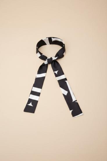 Gürtel mit Print, schwarz