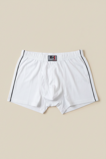 Herren Baumwoll-Boxershorts, Weiß