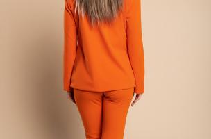 Elegantes Set aus Blazer und Hose Estrena, orange